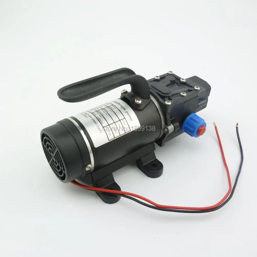 

100w 8LPM automatic pressure switch water pump dc 12V small electric diaphragm High Pressure self priming pump built in fan