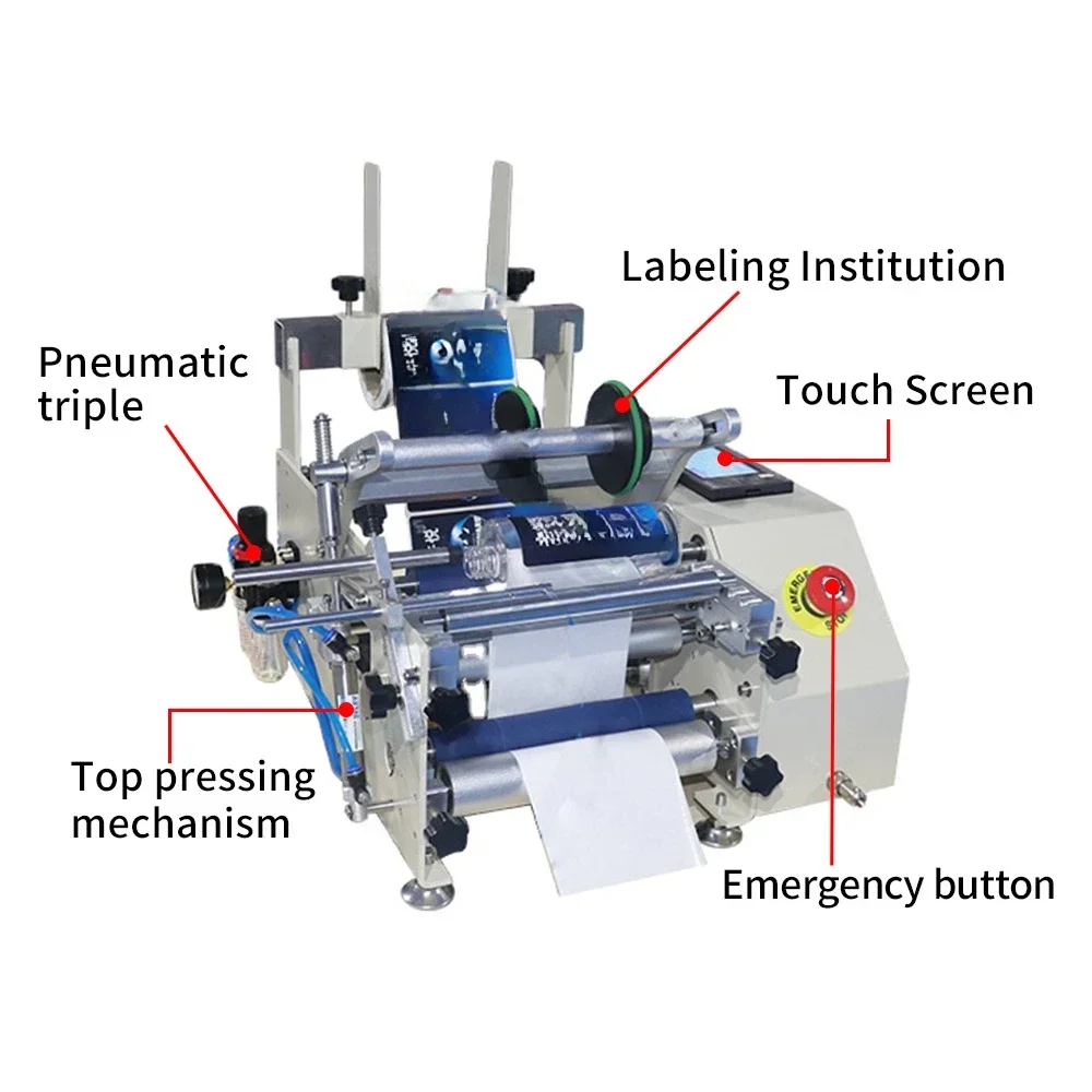 Orshang Group Purchase Price Semi-automatic Bottle Labeling Machine Small Bottle Labeling Machine Wine Bottle Labeling Mac