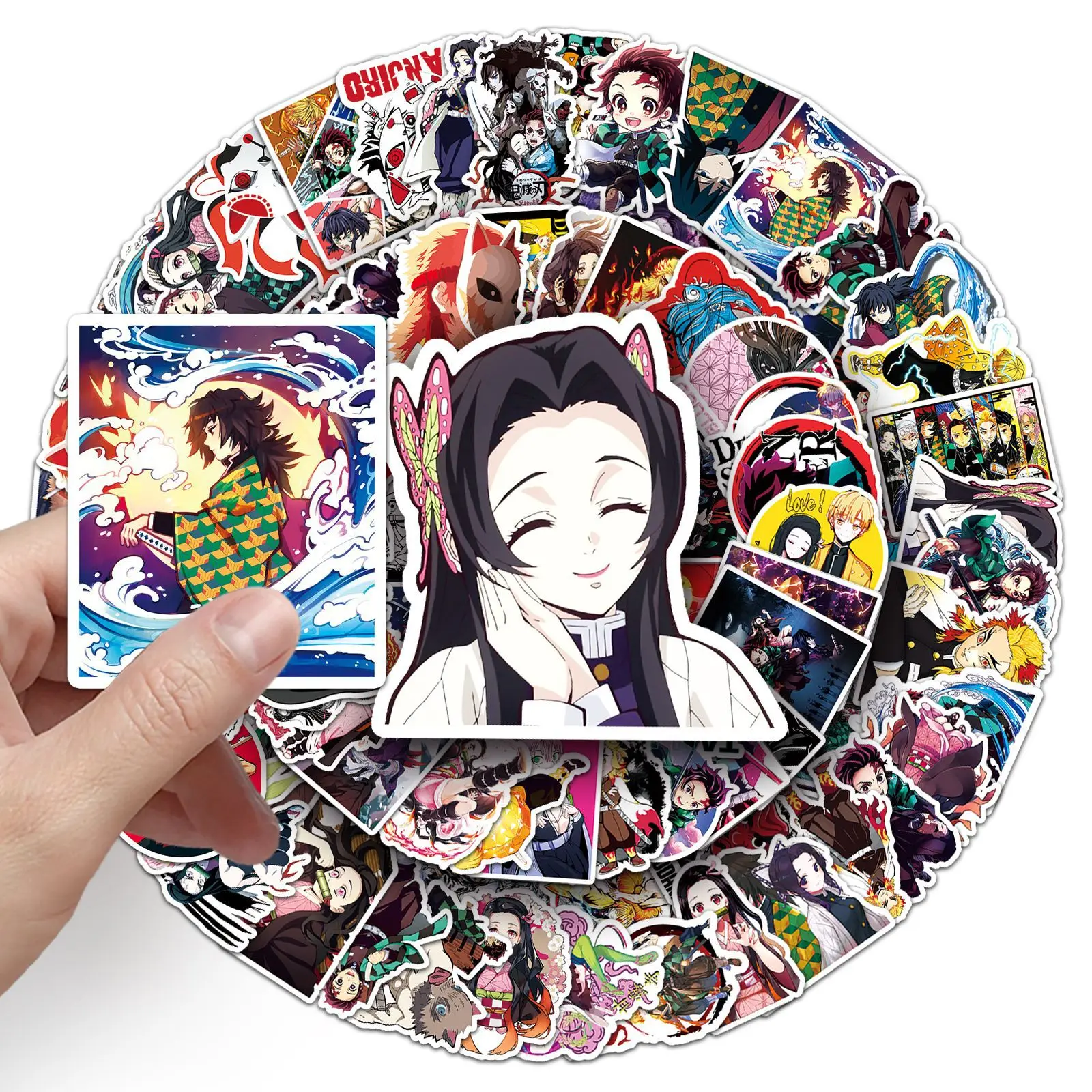 

10/50PCS Demon Slayer: Blade of Demon Slayer graffiti stickers cartoon Japanese comic stickers DIY skateboard Kids Toy