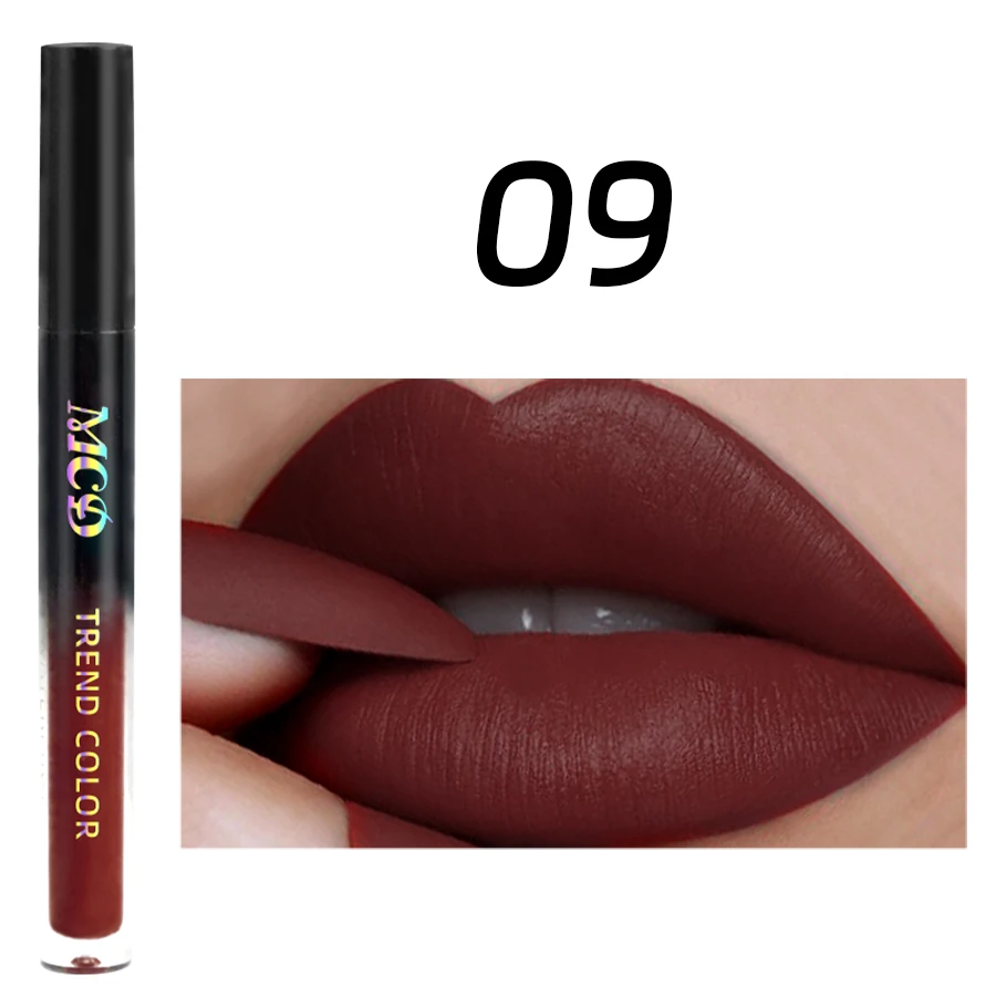 1pcs Waterproof Matte Velvet Lip Glaze rossetto liquido idratante Long Lasting Nude Lip Tint Makeup Pigment Cosmetics