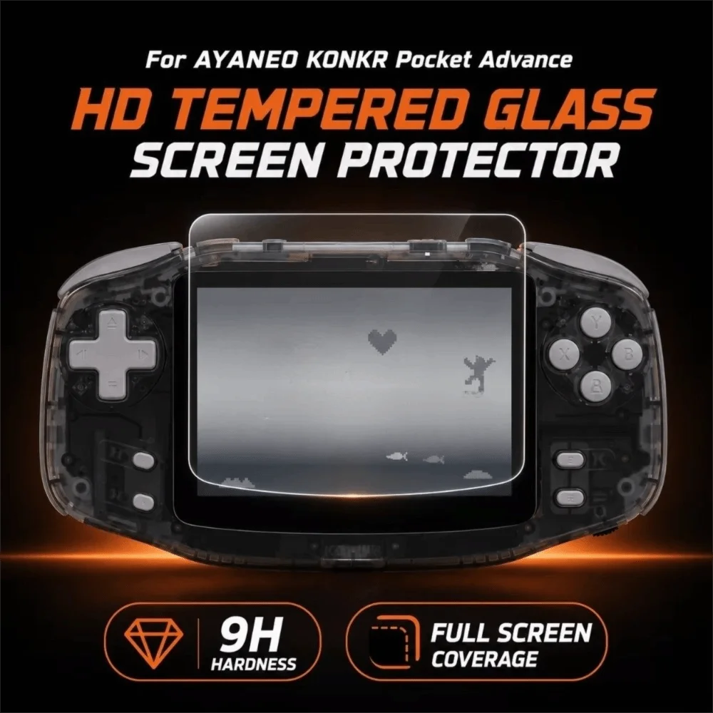Tempered Glass Screen Protector Game Console Screen Protector Tempered Glass Full Screen Coverage Handheld Screen Protector