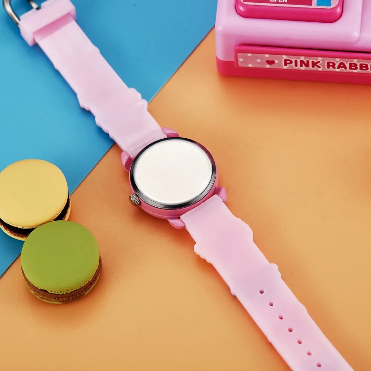 Reloj para niños con patrón de excavadora, relojes de cuarzo con correa de silicona para estudiantes y niñas, relojes impermeables de dibujos animados para estudiantes