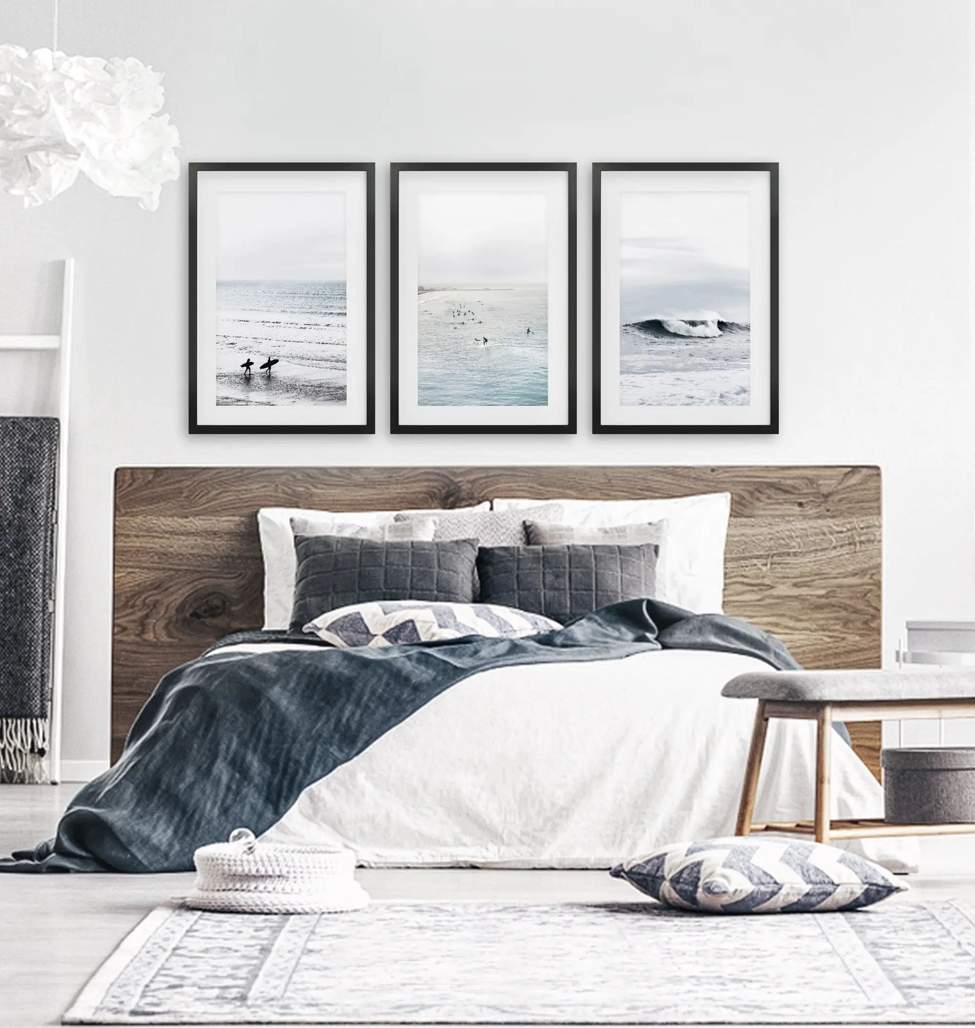 Zachte blauwe kust-surf wandku - Home Fragrance Ocean Breeze recensie en prijs