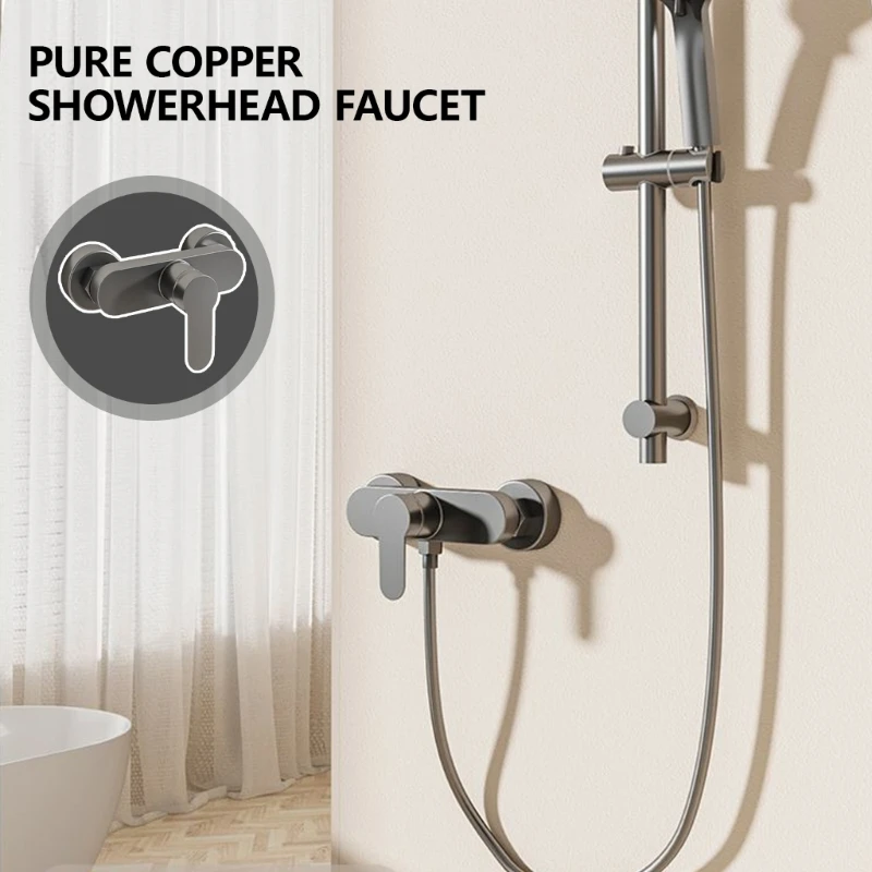 2024 New Multifunction Single Handle Shower Mixer Wall Mounted Shower Faucet Simple Installs