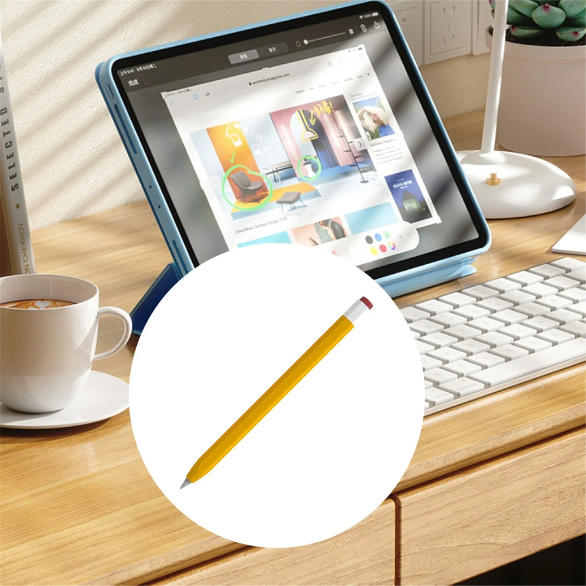 Per Apple Pencil 1 Custodia protettiva in silicone morbido Custodia protettiva per iPad di prima generazione per Apple Pencil Case C