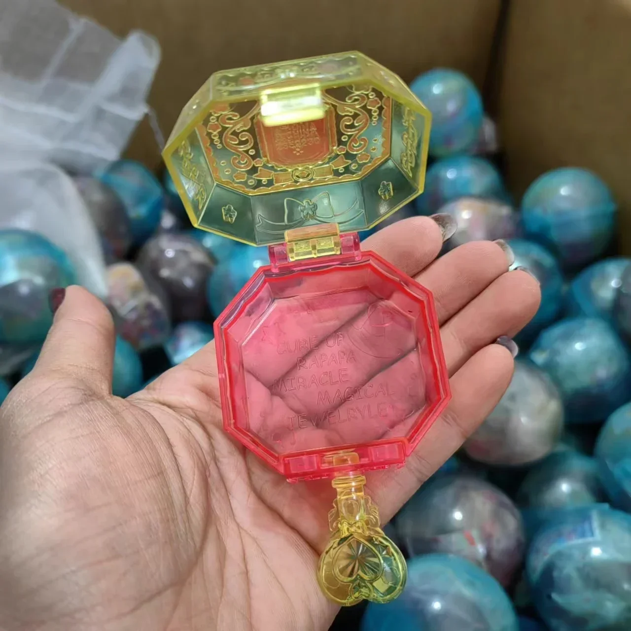 Genuine Gacha Magic Transforms Pretty Cure Precure Transformer Gemstone Storage Box Gacha Figure Model Toys