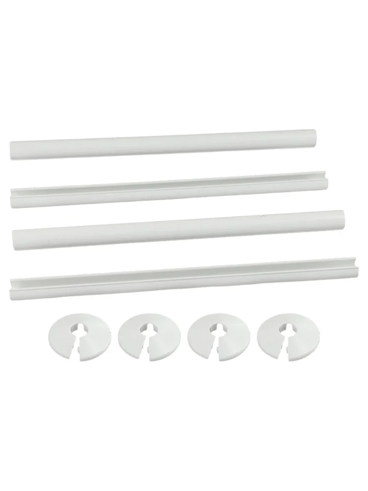 Adjustable Pipe Covers White Pipe Covers Pipe Installation 15mm Diameter Covers 15mm Inner Diameter Collars 300mm Long Covers