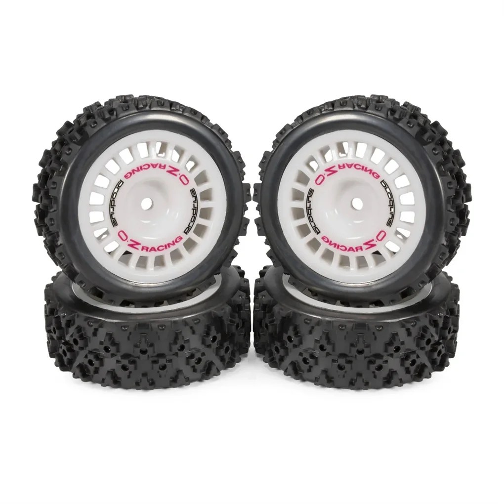 RCGOFOLLOW Plastic Rally Tires Glued Wheel Rims Tyre RC Wheel Rims Tyre For TT02 TT01 XV01 PTG-2 DF-03 WR8 1/10 RC Car Part