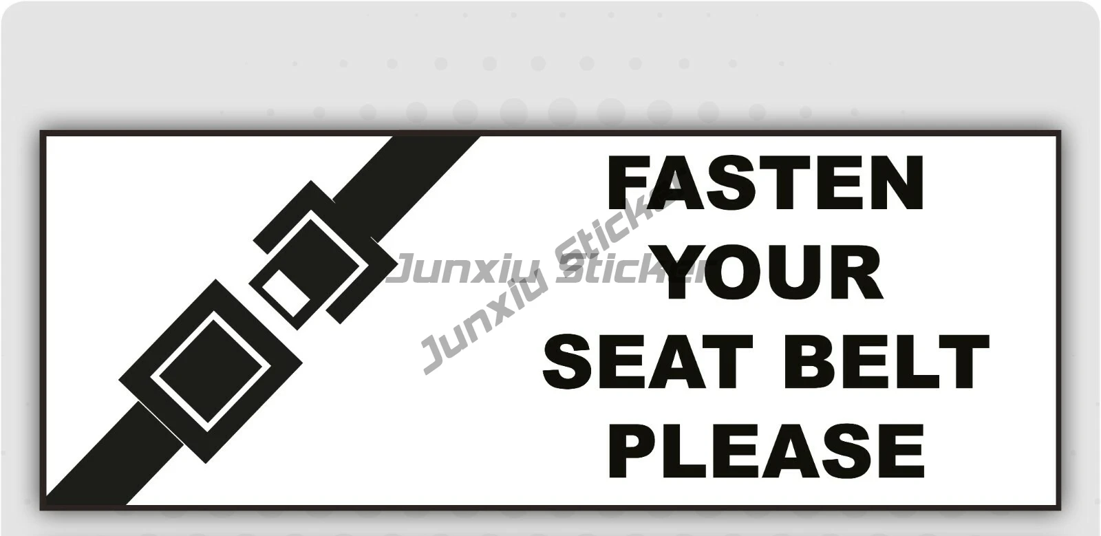 

Fasten Your Seat Belt Warning Self Adhesive Stickers Safety Business