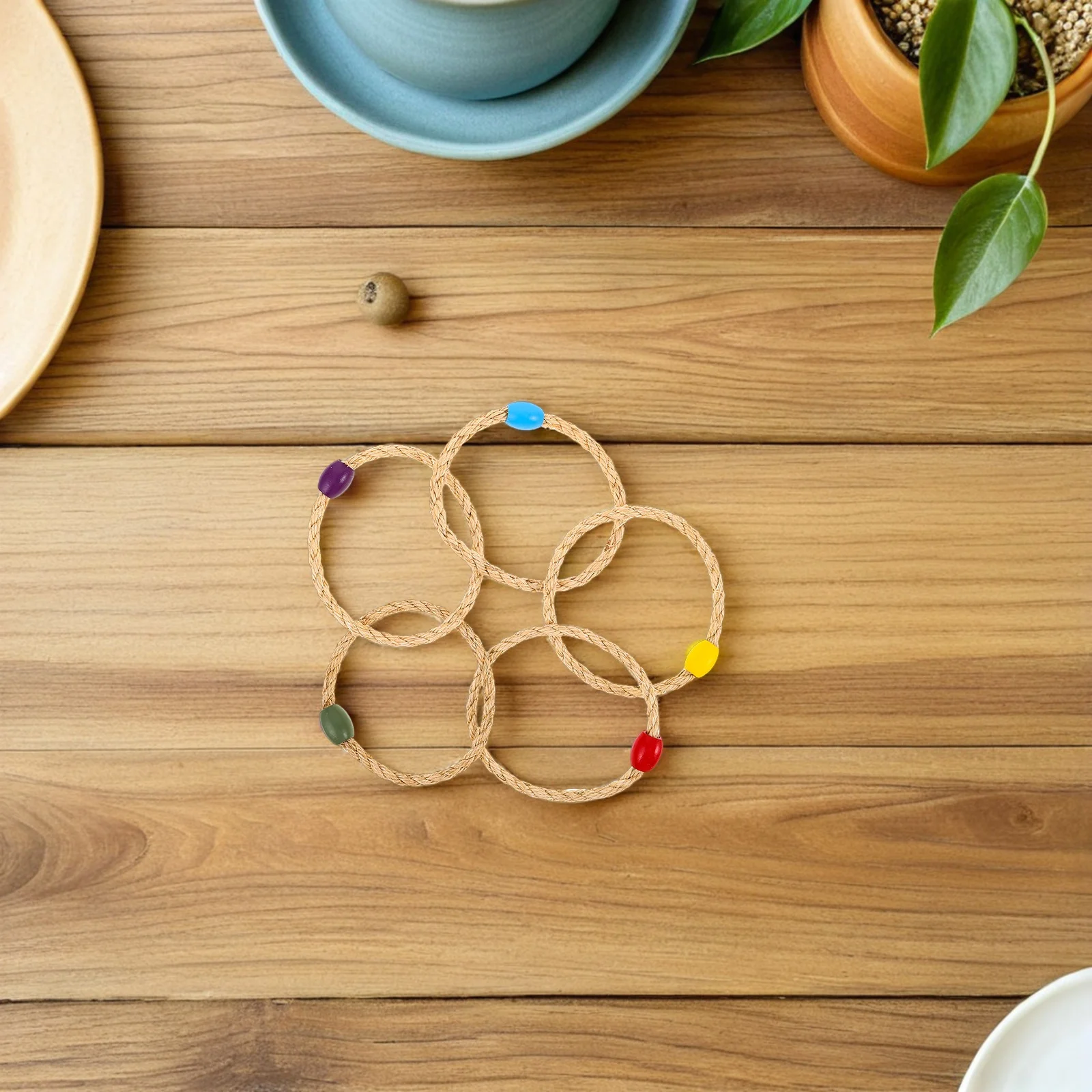 10Pcs Outdoor Seil Ring Werfen Spiel Hinterhof Rasen Camping Geschwindigkeit Agilität Werfen Ringe Training Set für Kinder Hoop Werfen