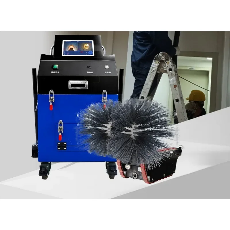 Subway duct cleaning robot, industrial ventilation duct cleaning equipment, camera vacuum