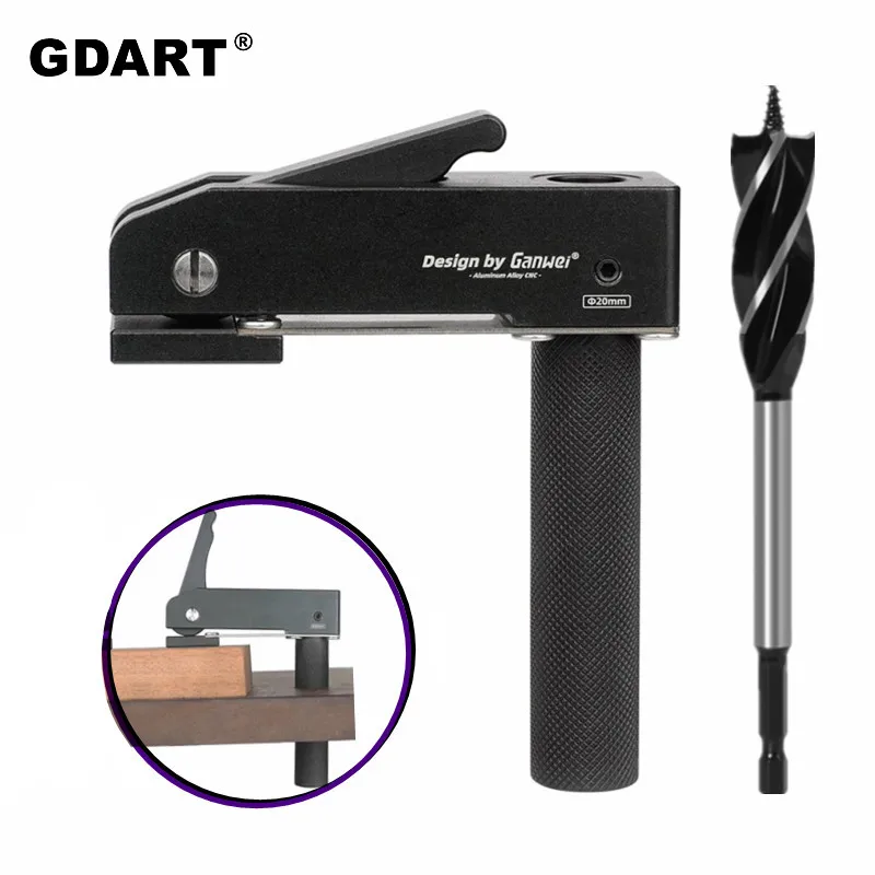 

Workbench Dog Holes Quick Acting Hold Down Clamp Desktop Clip Fast Fixed Clip for Woodworking Benches 19/20MM Hole Tool