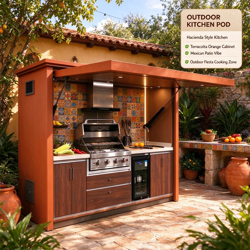 Modular Outdoor Kitchen BBQ Island Grill Station Stainless Steel Cabinet Sink Fridge Patio Suite