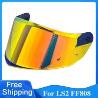 FF808 Motorcycle Helmet Visor Lens For LS2 FF808 Replace Anti-UV Anti-Scratch Dustproof Windshield Helmets Equipment Accessories