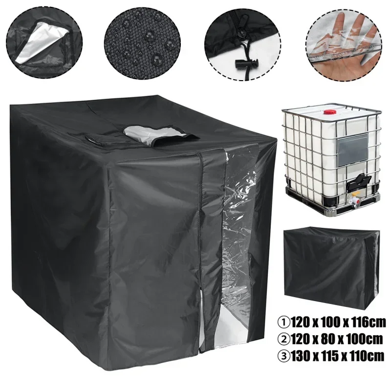 Imagem -02 - Impermeável Ibc Container Protetor Solar Oxford Pano Ferramentas ao ar Livre Tanque de Água Capa Protetora Capa Dustproof 8001200 Litros