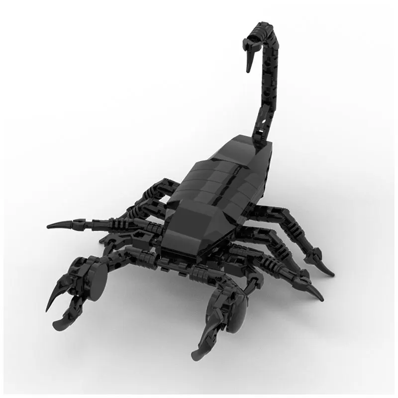 

Новый конструктор из мелких деталей 2026 года: Модель животного-скорпиона MOC, подарочный набор, украшение