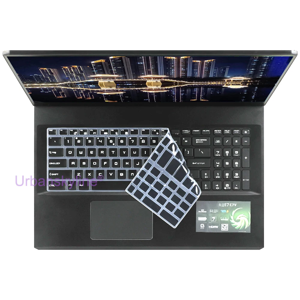 Copertura della tastiera per MSI Raider 15 17 18 A18 GE68 GE67 GE66 GE76 GE75 GE73 GE72 GE63 Custodia protettiva in silicone Nero trasparente