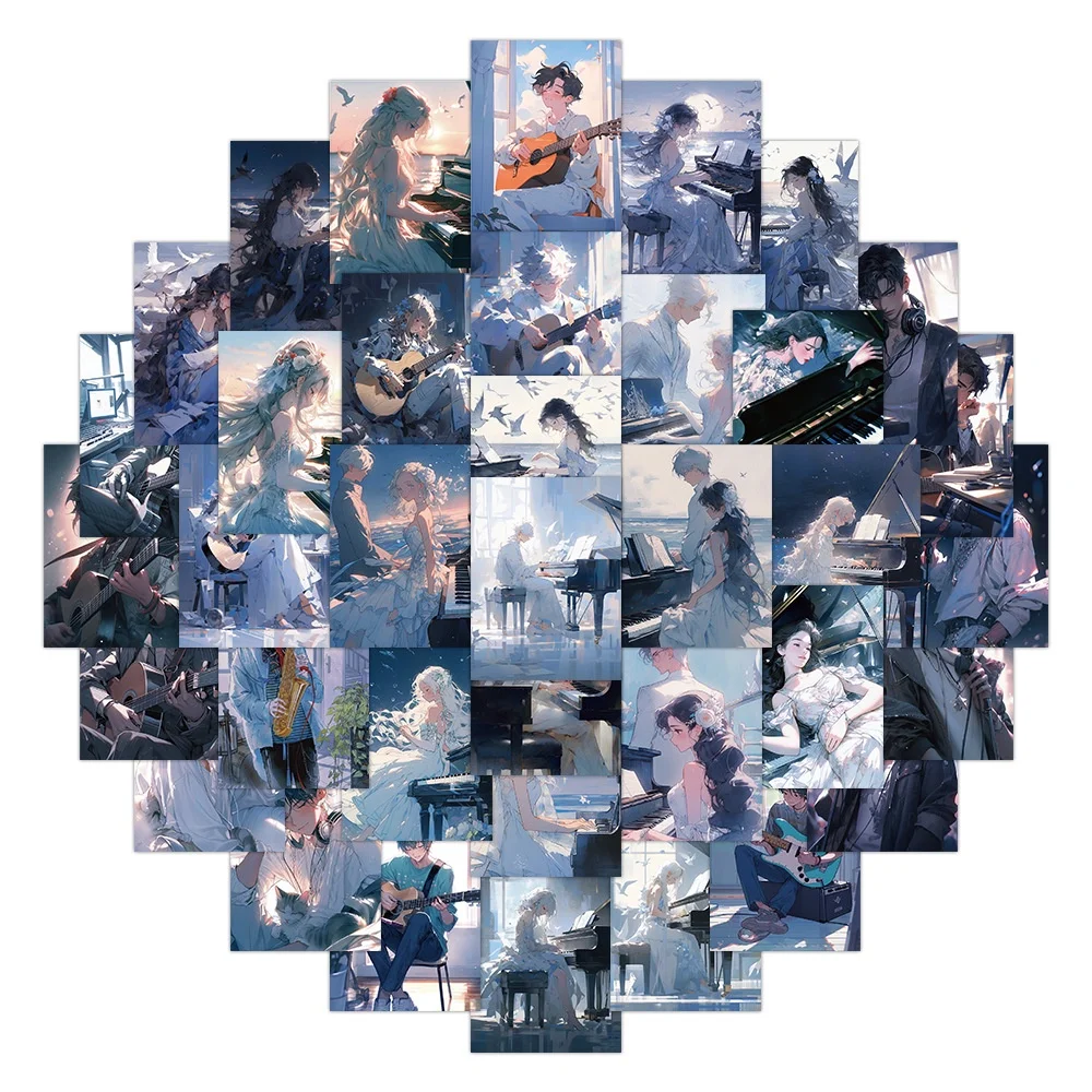 60 قطعة الأمير الموسيقى الكتابة على الجدران ملصقات الزخرفية لخوذة دراجة حساب اليد مقلمة الشارات BulingBulingStickers Store