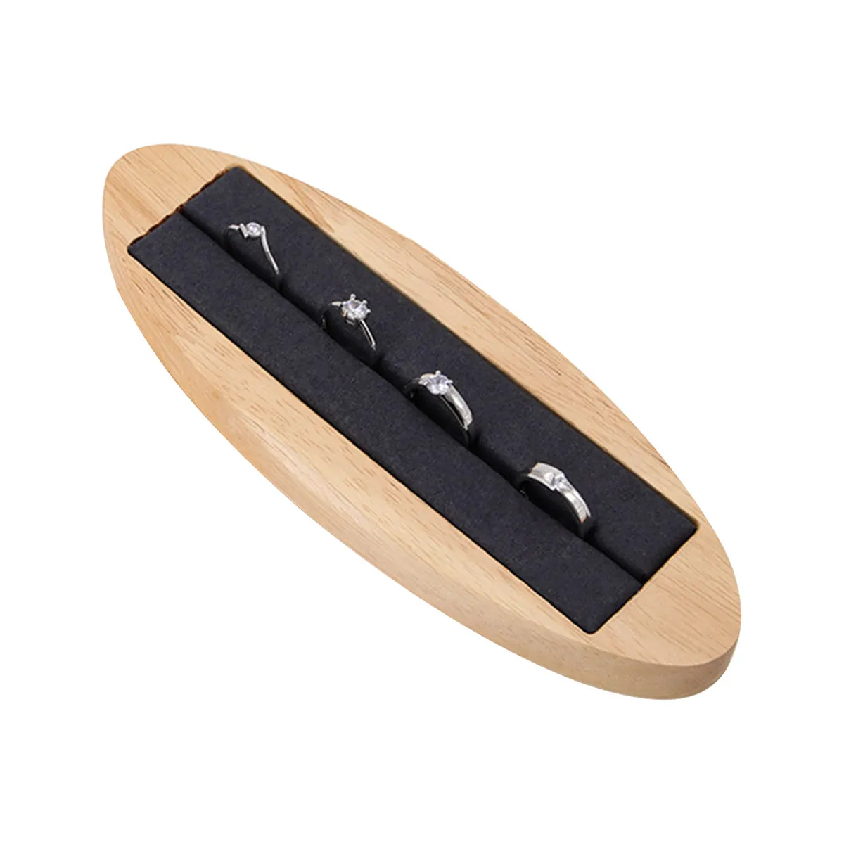 Ring Display Stand Dustproof Jewelry Organizer Secure Storage Rack Modern Ring Holder for Home and Shop