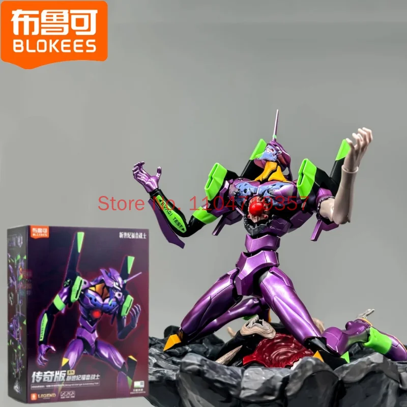 New Genuine Blokees Eva Action Figure Model-02 Tv Ver. Toys Neon Genesis Evangelion Assembly Model Kit Movable Figure Toys Gift
