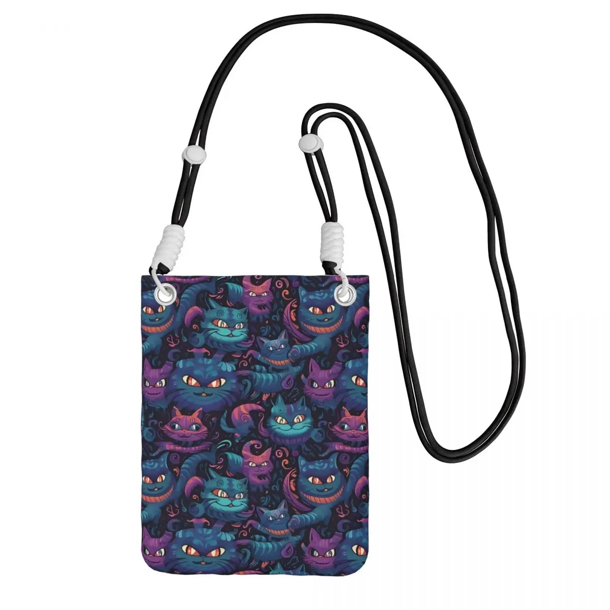 

Custom Alice In Wonderland Smart Phone Wallet With Strap Animation Crossbody Bag Women Men Traveling Mobile Phone Bag