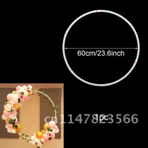 60 80 100cm Balloon Arch Ring Hoop balloon Circle Ballon Holder Garland Baby Shower Birthday Wedding Party Decor Wreath Frame