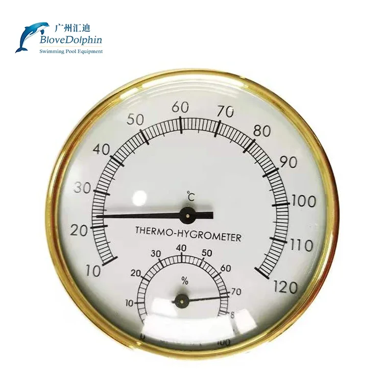 Wooden Sauna Hygrometer Wireless Digital Sauna Thermometer Hygrometer for Saunas