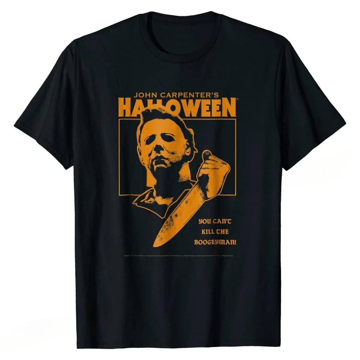 

Custom Tops T Shirt Cotton Men Tshirts Custom Faddish Halloween You Can't the Boogeyman! T-shirt graphic t shirts tops