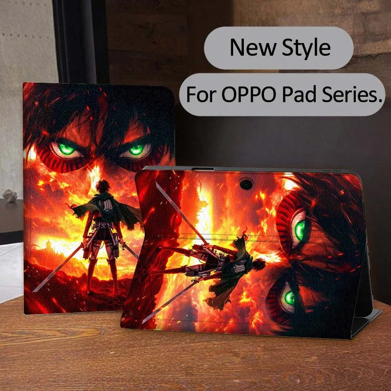 

Anime Attack on Titan Tablet Case For OPPO Pad 2 3 4 11 SE X Air 2 Neo Pro 12.1 10.36 11 11.4 13.2 Inch