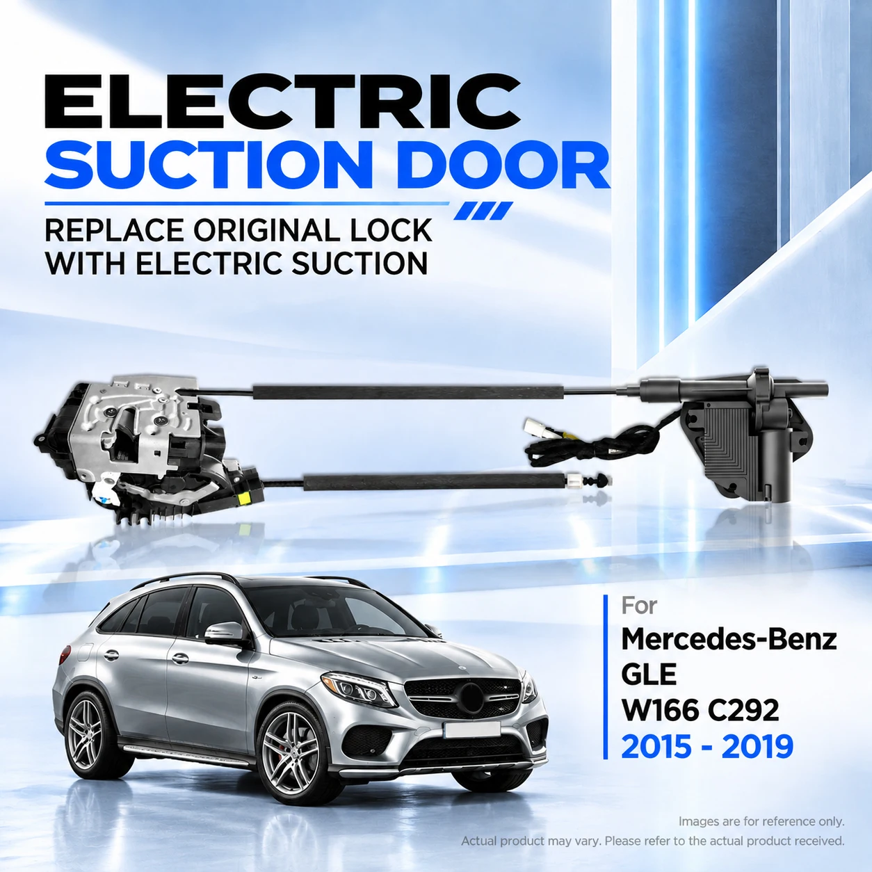 For Mercedes-Benz GLE W166 C292 2015-2019 Car Specific Electric Soft Close Door Lock Replacement Kit Auto Suction Door Upgrade