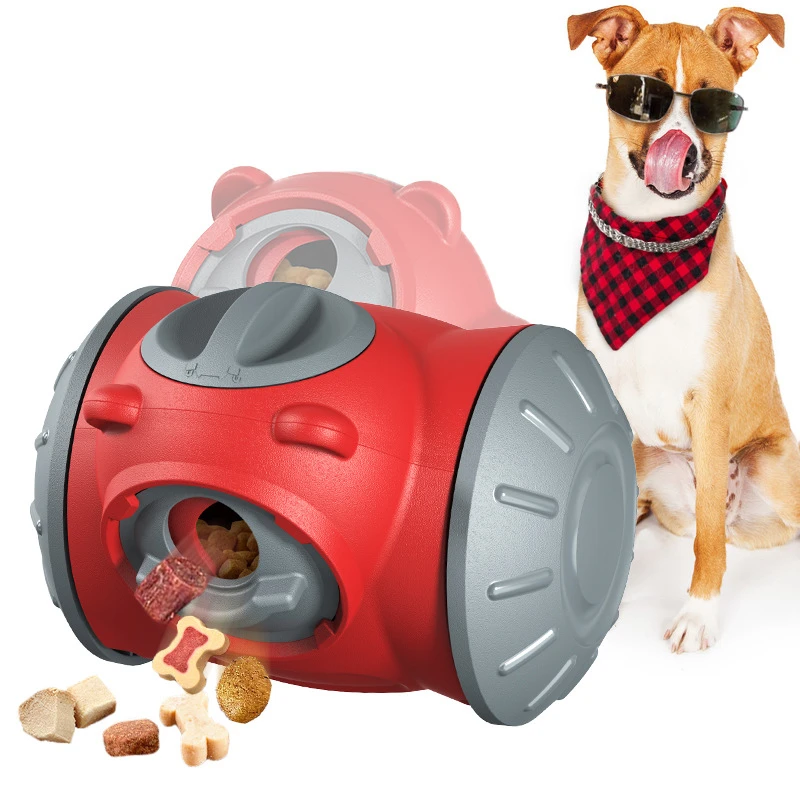 Tumbler Dog Toy Slow Leakage Food Balanced Vehicle Pet Feeding Toy Suitable For All Types Of Dog Breeds