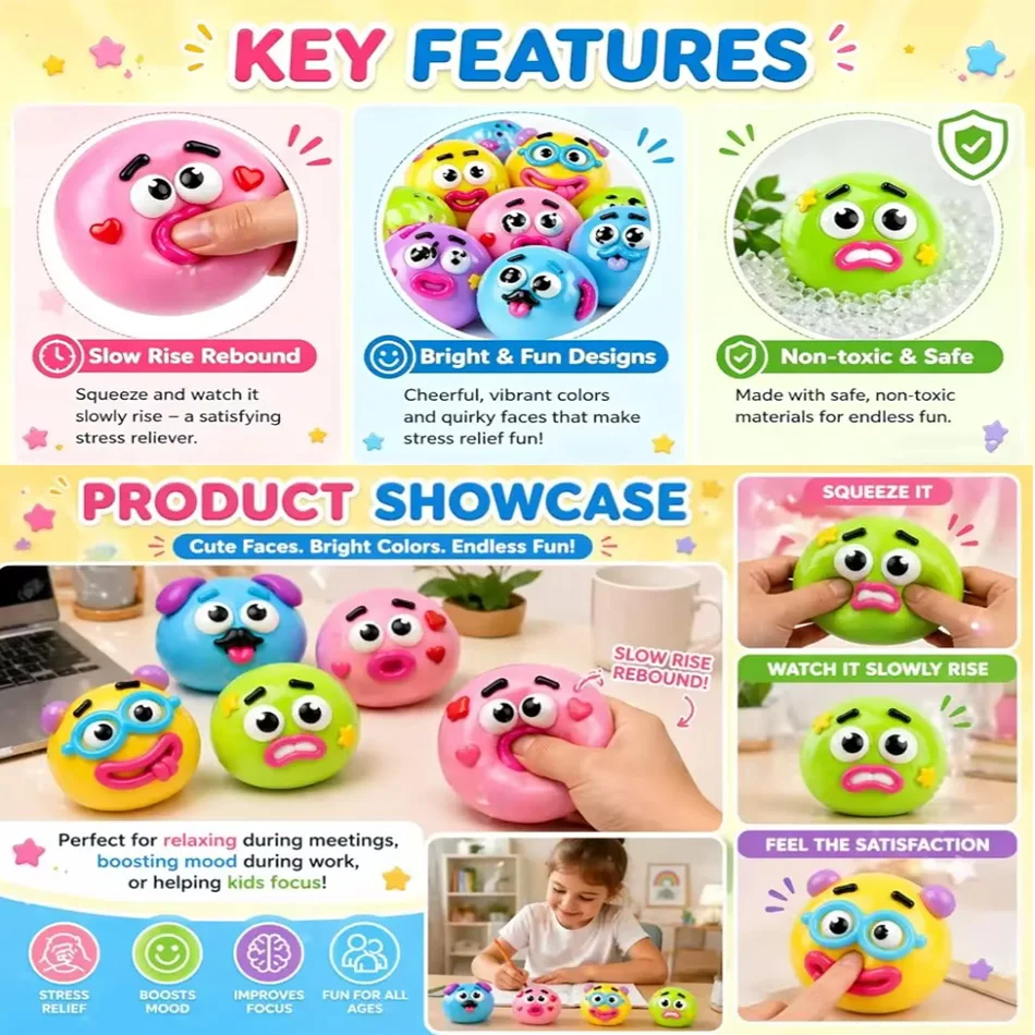 

2026 NEW Smushers Squishy, Curiosities Dog Face Swap Squishy Toy, Soft Moldable Cute Slow Rise Squeeze Toy Adult Fun gifts