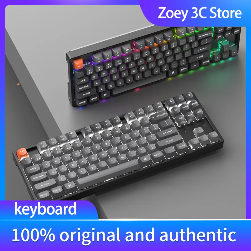 K8MAX Bluetooth Wireless Mechanical Keyboard Customized 87 Key Three-mode Wired Wireless Bluetooth Mechanical Axis Gaming Office