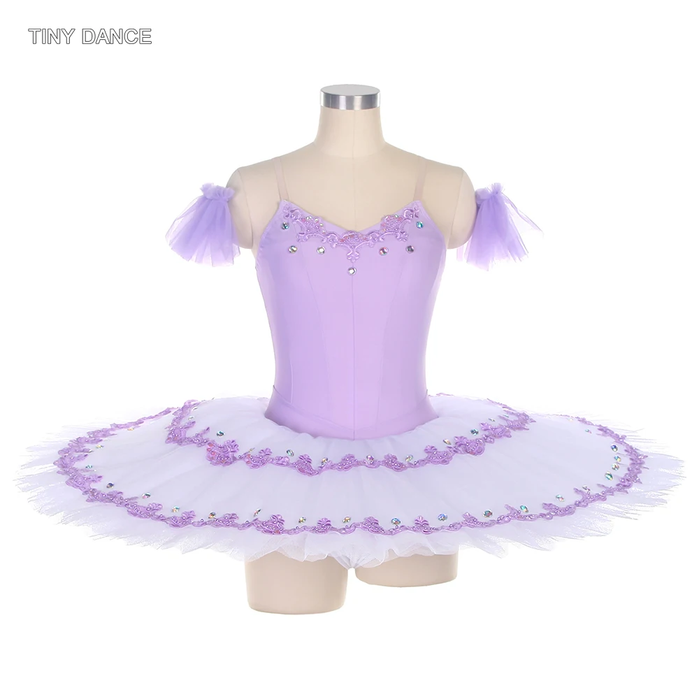 GDC lilas professionnel Tutu filles classique Ballet danse Tutu Solo danse crêpe Tutus ballerine robes femmes Dancewear BLL409