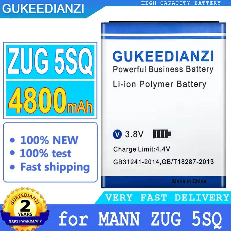 

Экологически чистая батарея для мобильного телефона с длительным сроком службы, 4800 мАч, для Mann Zug 5SQ