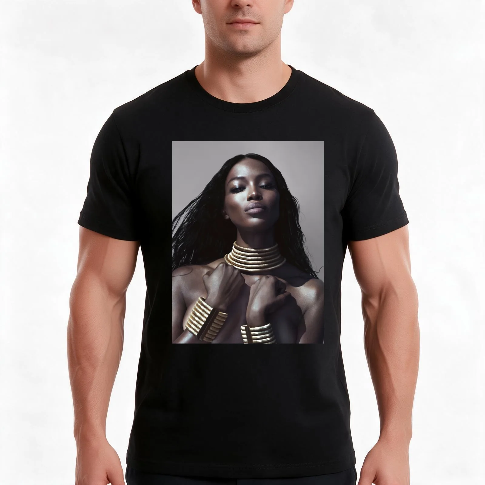 Mens Best Naomi Supermodel Campbell Awesome For Movie Fan T-Shirt Summer Casual Cotton Tee Oversized Streetwear Tops