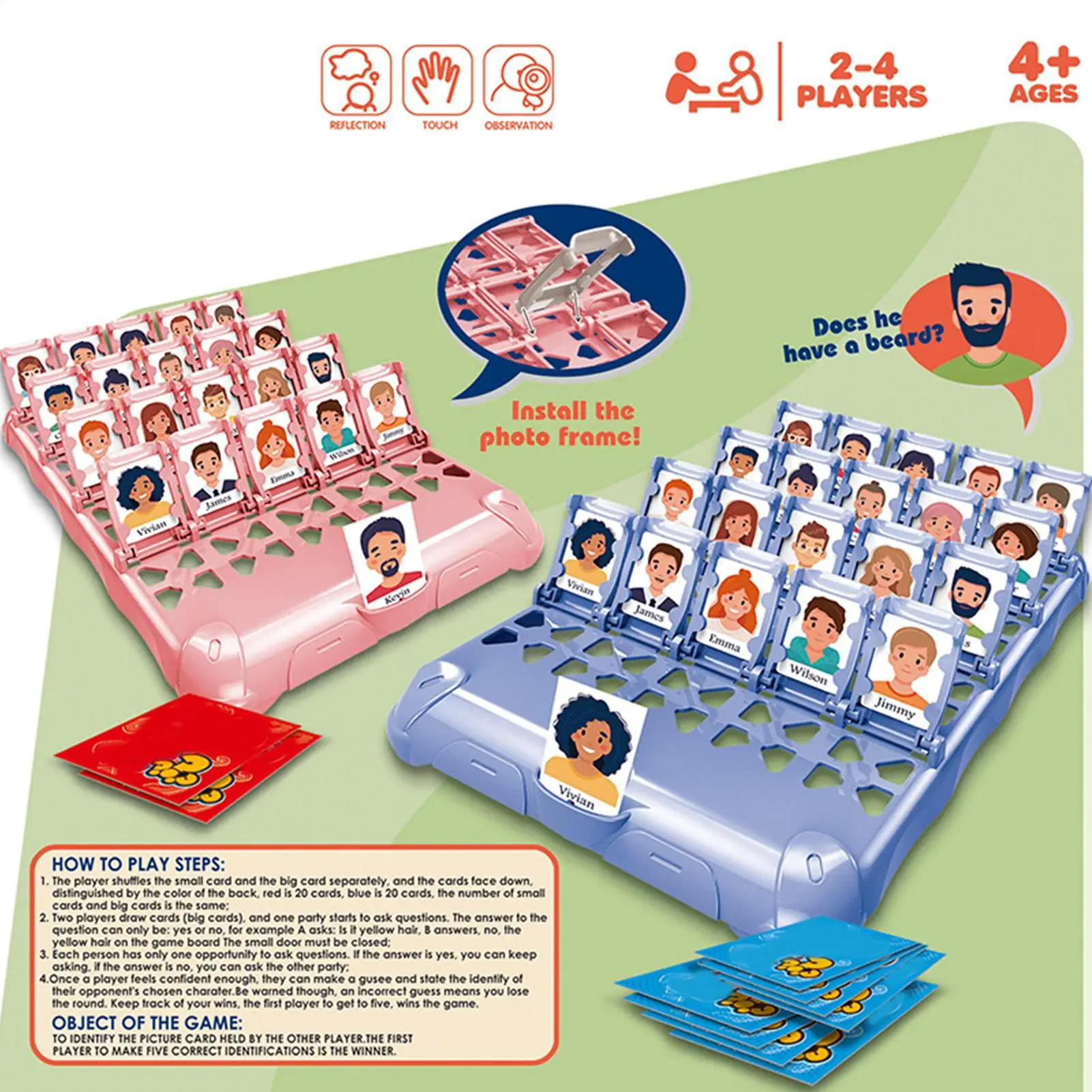 

Educational Board Games Reusable Interactive Learning Game Funny Kid Activity For Boys Girls School Travel Camping Birthday Gife