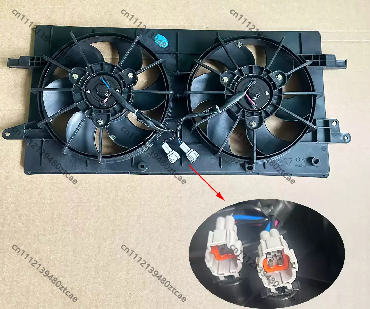 Radiator Cooling Fan Assembly Condenser Electric Cooling Fan Replacement Cooling System Parts For Compact Energy ElectricVehicle