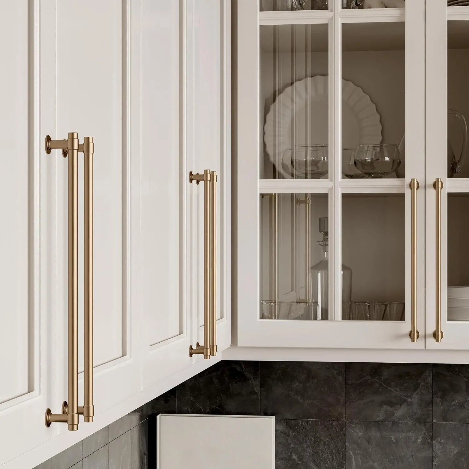 10 Champagne Bronze Gold Cabinet Pulls 10 Inch 256mm Kitchen Cupboard Dresser Drawer Handles