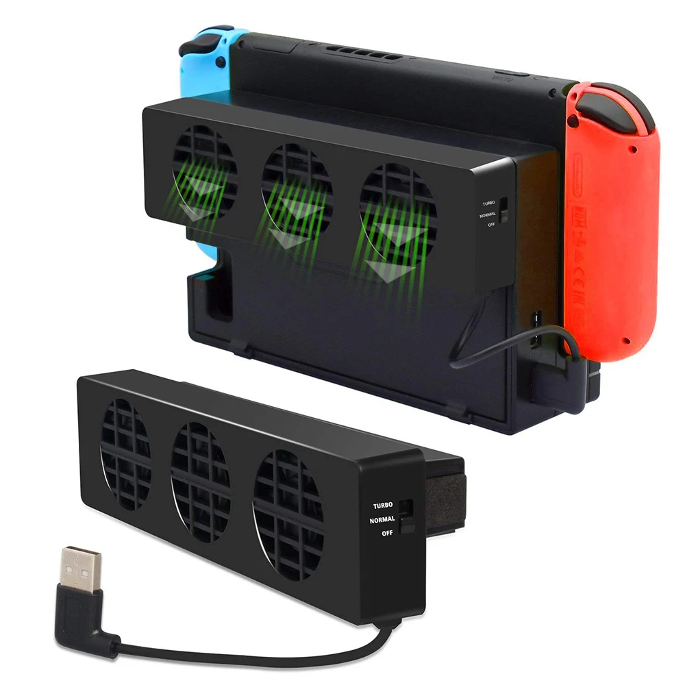 For Nintendo Switch Game Console Cooling Fan Cooler USB Kit Fan For NS Fast Heat Dissipation Heat Sink Game Accessories