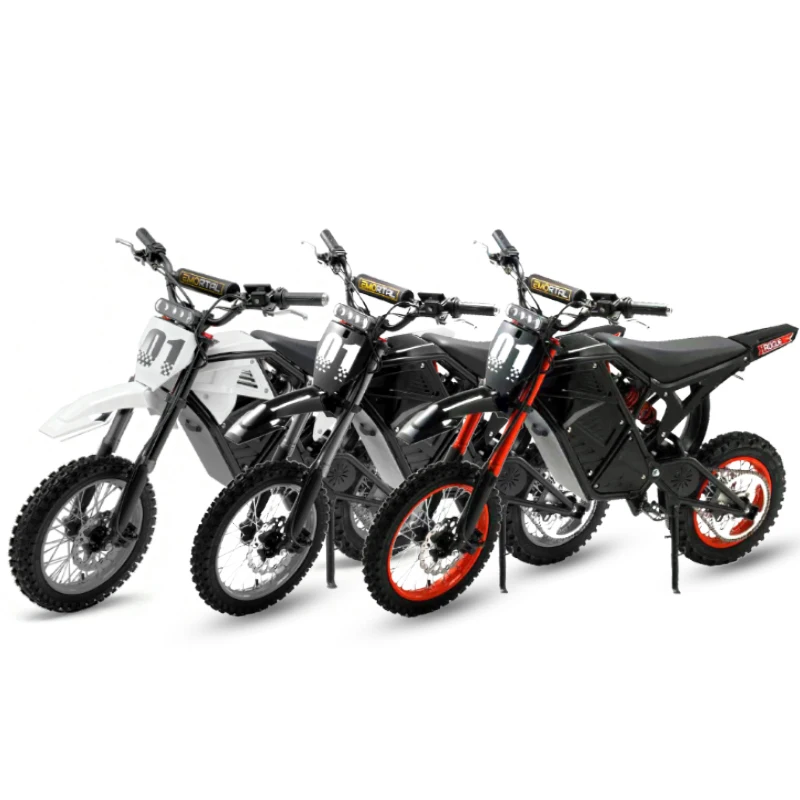 

Взрослый электрический внедорожный мотоцикл с аккумулятором 48В 23Ач, запасом хода 31 миля, двойными гидравлическими тормозами и полной подвеской