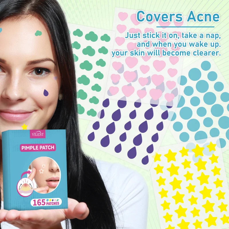

Mix - And - Match Acne Patches Invisible Makeup - Friendly Artificial Skin Pimple Patches Circular Style For Facial Bumps 165pcs