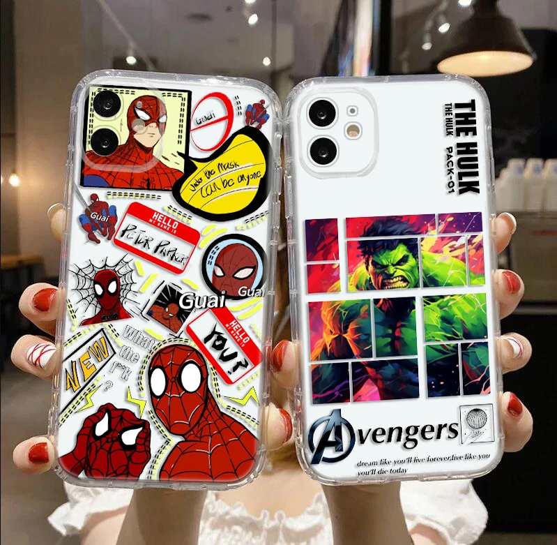 S-Spider M-Man Soft Case for Moto G9 Powe E12 E22I E22 G52 G42 G32 G22 G23 P40 P30 Edge 40 neo 50 Ultra E32 G04 G14 G84 G62