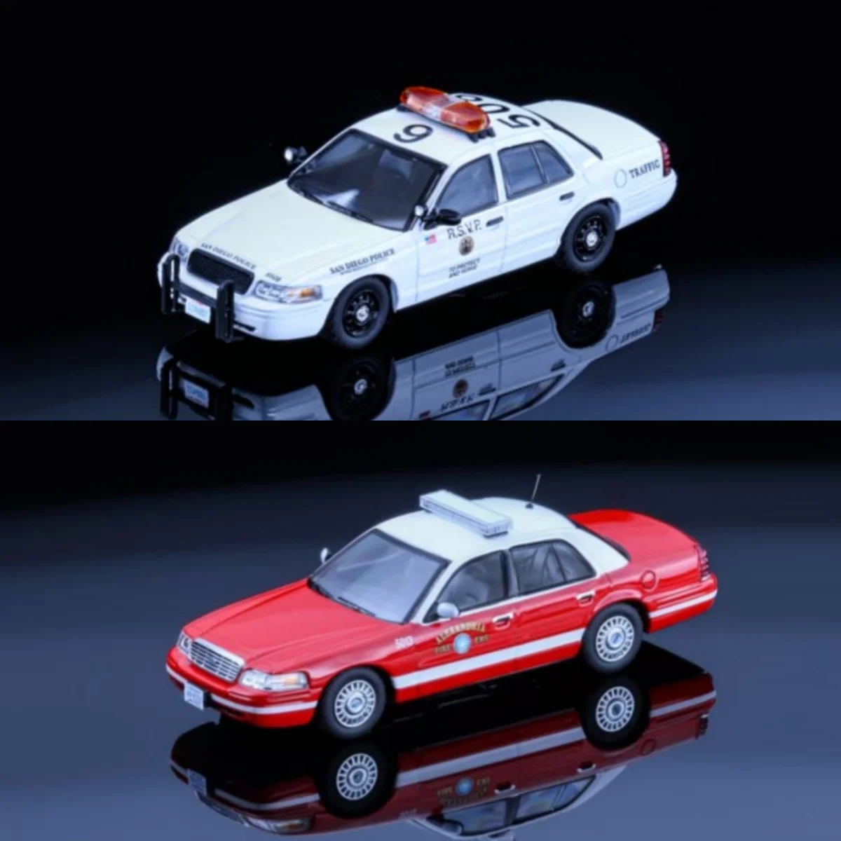 

Rollin 1/64 Сан-Диего Департамент Транспорта Victoria Crown Модель автомобиля из сплава