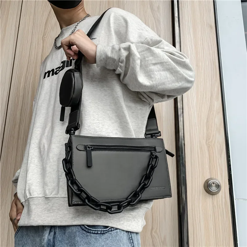 

Women's Large Capacity Wear-Resistant Single Shoulder Fashion Trend Bag Versatile Motorcycle Box Bag for Everyday Use