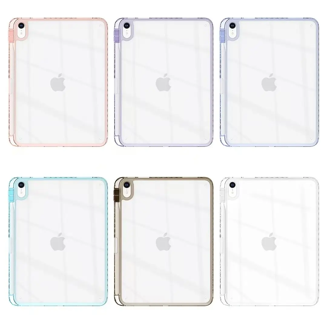 with Pencil Slot Tablet Case For iPad Pro Air 3 4 5 6 7 8 9 10th 11th Generation Cases 10.2 10.9 11 12.9 13 inch Mini Cover