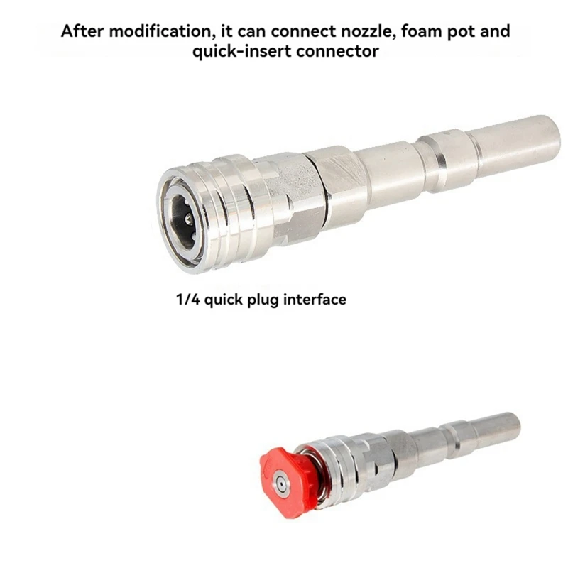 High Pressure Wash Tool Adaptor For Nilfisk KEW ALTO WAP CALM To 1/4Inch Quick Connect With Spraying Nozzles