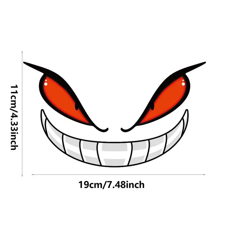 Biker Stickers Funny Adult Stickers Decorative Reflective Stickers Strong Adhesion Devil Eye Design For Pickup Truck Car SUV