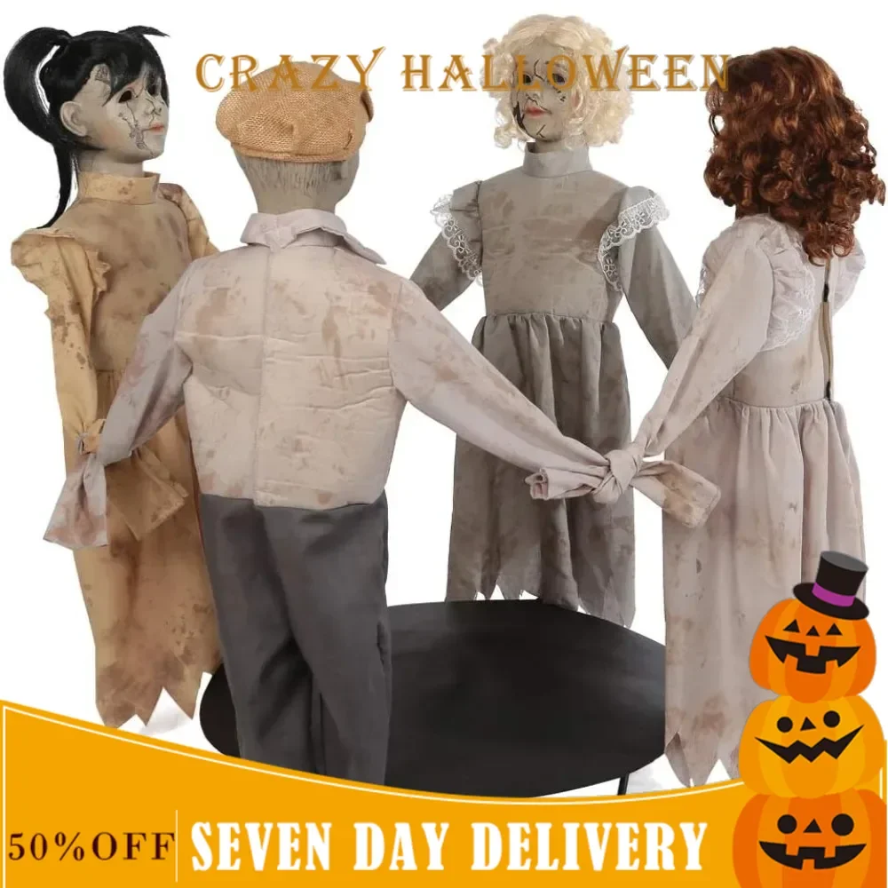 

Halloween Scary and Eerie Props, Surrounded By Children's Animated Props Suitable for Garden and Outdoor Halloween Costumes