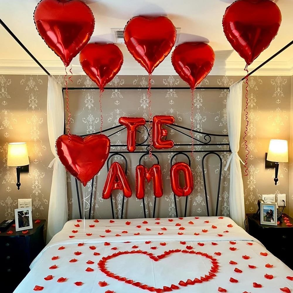 Globo de pancarta español Te amo Amo, Día de San Valentín, aniversario de boda, cumpleaños, decoración del Día del Padre, globo